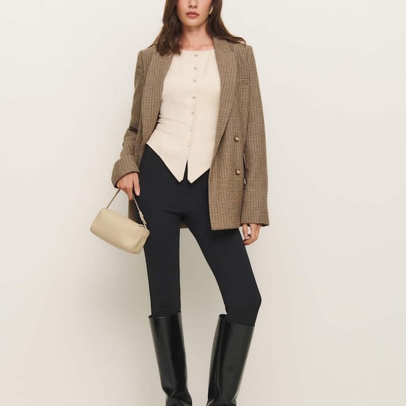 Reformation Martha Front Button Asymmetric Corset Blouse Top Size 2 NWOT - Picture 3 of 11